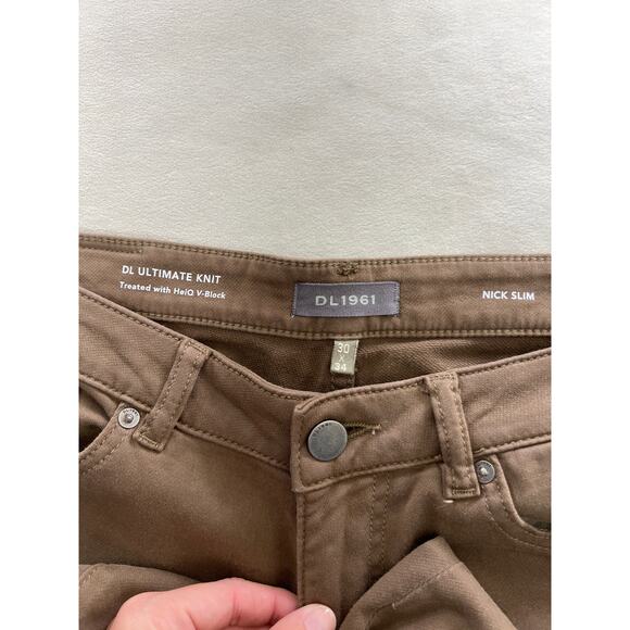 Dl1961 Pants Nick Slim DL Ultimate Knit Men’s Tan Blanchard 30x34 - Picture 4 of 7